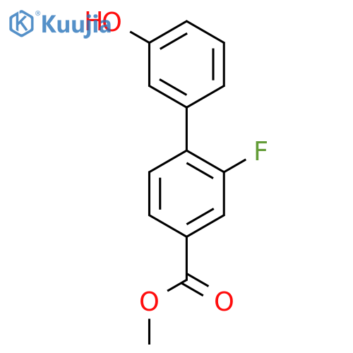 3-(2-Fluoro-4-methoxycarbonylphenyl)phenol structure