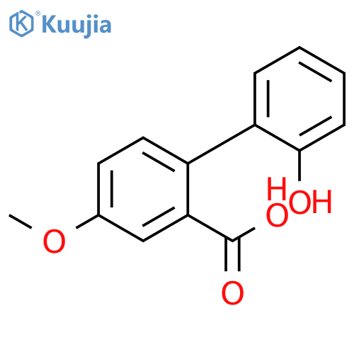 2-(2-Hydroxyphenyl)-5-methoxybenzoic acid structure