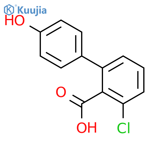 6-Chloro-2-(4-hydroxyphenyl)benzoic acid structure