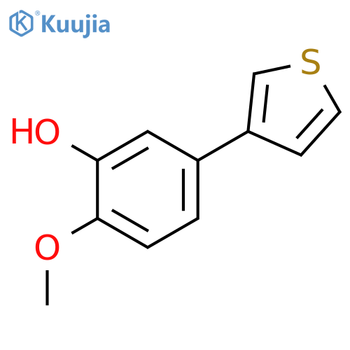 2-Methoxy-5-(thiophen-3-YL)phenol structure