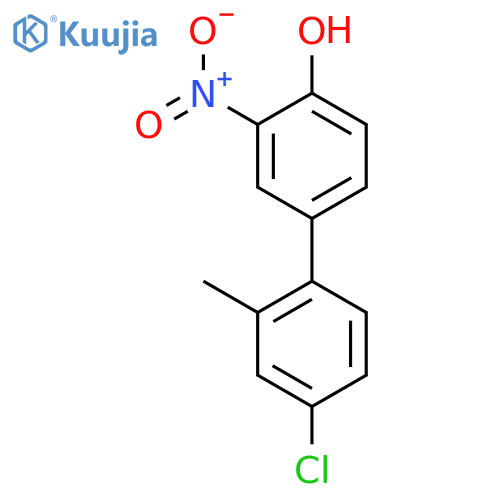 4-(4-Chloro-2-methylphenyl)-2-nitrophenol structure