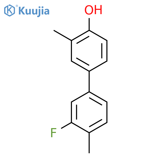 4-(3-Fluoro-4-methylphenyl)-2-methylphenol structure