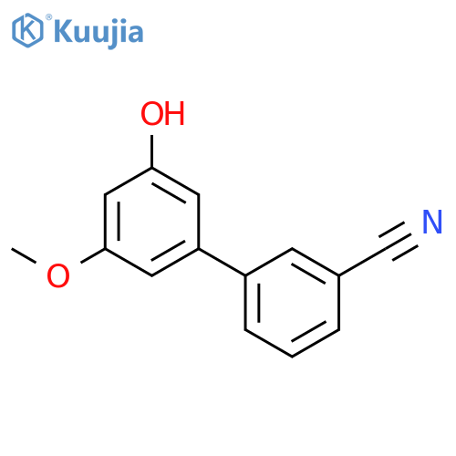3'-Hydroxy-5'-methoxy[1,1'-biphenyl]-3-carbonitrile structure