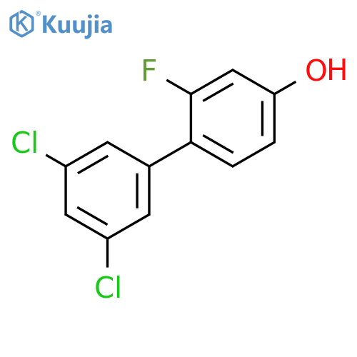 4-(3,5-Dichlorophenyl)-3-fluorophenol structure