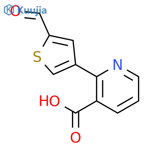 2-(2-Formylthiophen-4-YL)nicotinic acid structure