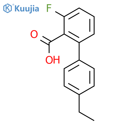 2-(4-ethylphenyl)-6-fluorobenzoic Acid structure