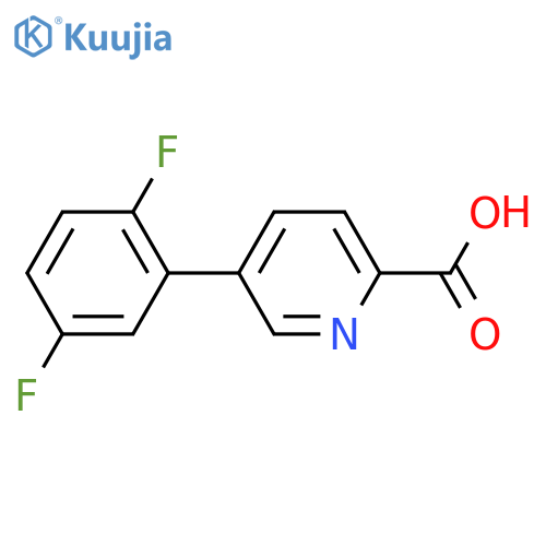 5-(2,5-Difluorophenyl)picolinic acid structure