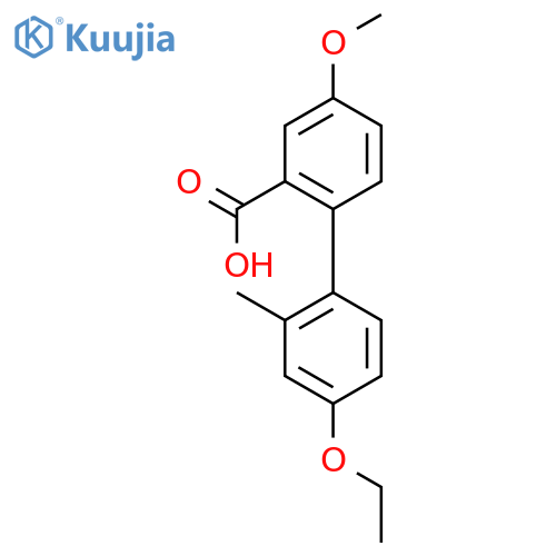 2-(4-ethoxy-2-methylphenyl)-5-methoxybenzoic Acid structure