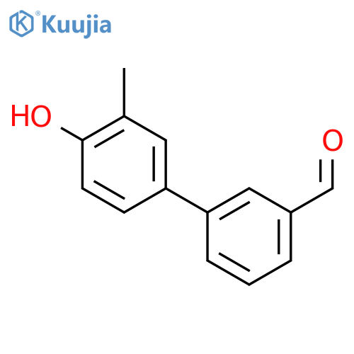 4-(3-Formylphenyl)-2-methylphenol structure