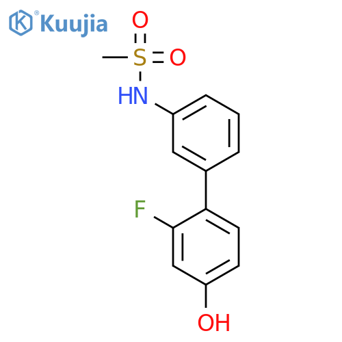 3-Fluoro-4-(3-methylsulfonylaminophenyl)phenol structure