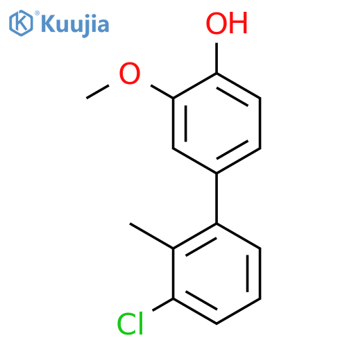 4-(3-Chloro-2-methylphenyl)-2-methoxyphenol structure