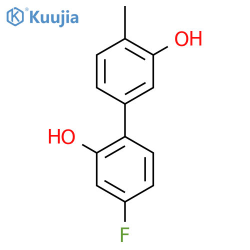 5-(4-Fluoro-2-hydroxyphenyl)-2-methylphenol structure