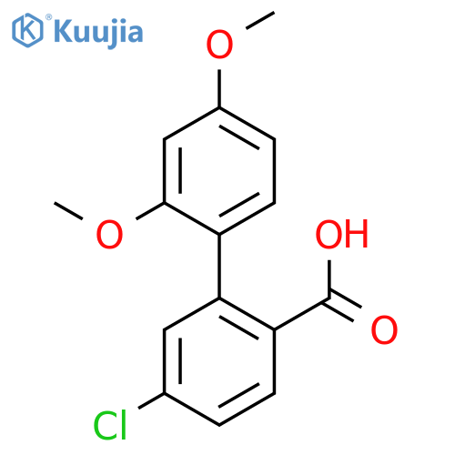 4-Chloro-2-(2,4-dimethoxyphenyl)benzoic acid structure