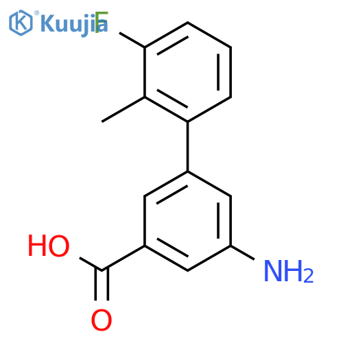 3-Amino-5-(3-fluoro-2-methylphenyl)benzoic acid structure