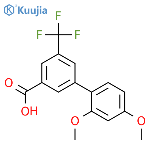 3-(2,4-Dimethoxyphenyl)-5-trifluoromethylbenzoic acid structure