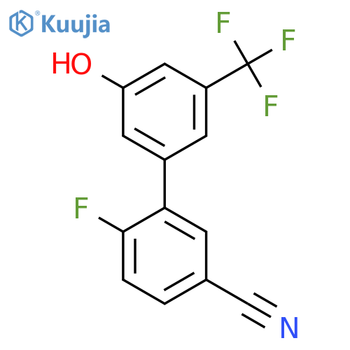 5-(5-Cyano-2-fluorophenyl)-3-trifluoromethylphenol structure