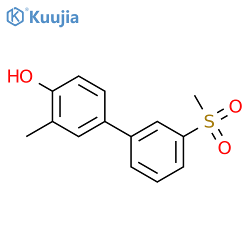 2-methyl-4-(3-methylsulfonylphenyl)phenol structure