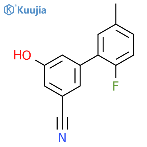 3-Cyano-5-(2-fluoro-5-methylphenyl)phenol structure