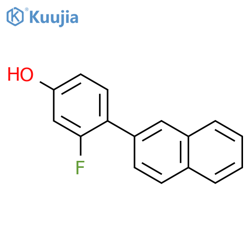 3-fluoro-4-naphthalen-2-ylphenol structure