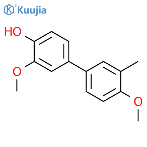 4-(4-Methoxy-3-methylphenyl)-2-methoxyphenol structure