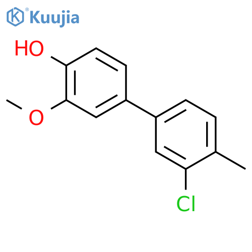 4-(3-Chloro-4-methylphenyl)-2-methoxyphenol structure