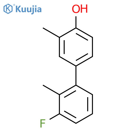 4-(3-Fluoro-2-methylphenyl)-2-methylphenol structure