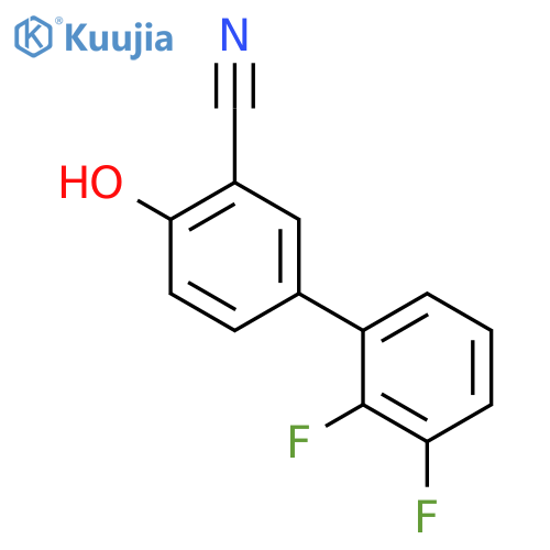 2-Cyano-4-(2,3-difluorophenyl)phenol structure