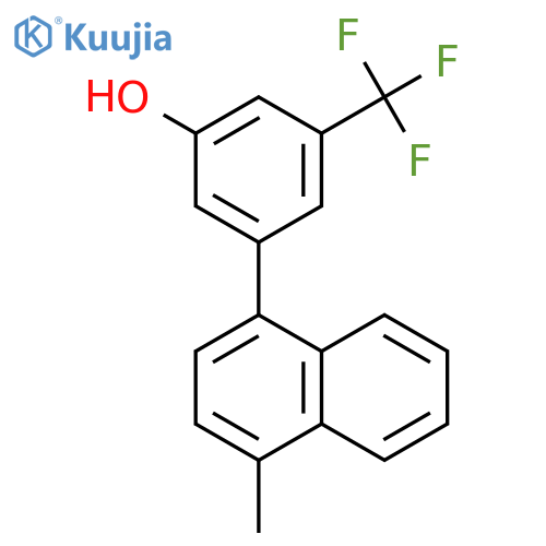 3-(Naphthalen-1-yl)-5-(trifluoromethyl)phenol structure