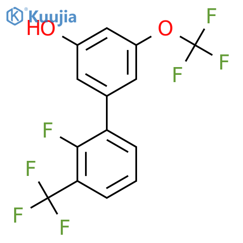 5-(2-Fluoro-3-trifluoromethylphenyl)-3-trifluoromethoxyphenol structure