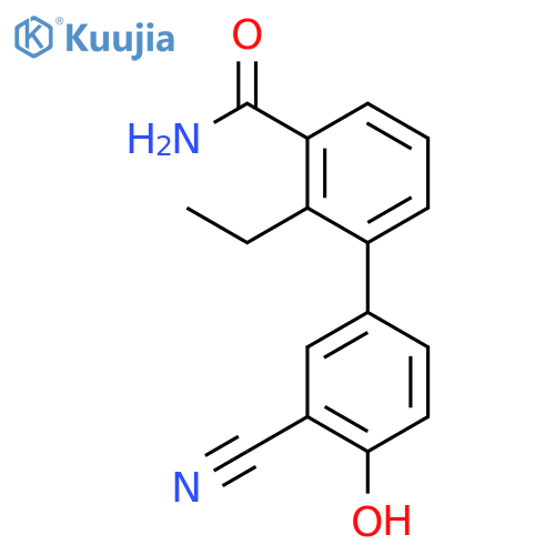 3-(3-cyano-4-hydroxyphenyl)-n-ethylbenzamide structure