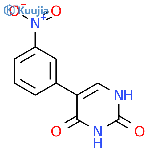 2,4(1H,3H)-Pyrimidinedione, 5-(3-nitrophenyl)- structure
