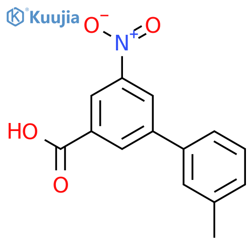 3'-Methyl-5-nitro-1,1'-biphenyl-3-carboxylic Acid structure
