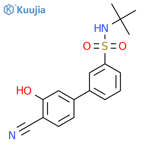 5-(3-t-Butylsulfamoylphenyl)-2-cyanophenol structure