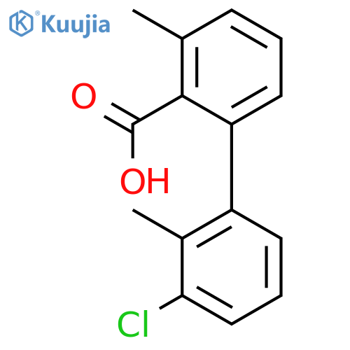 2-(3-Chloro-2-methylphenyl)-6-methylbenzoic acid structure