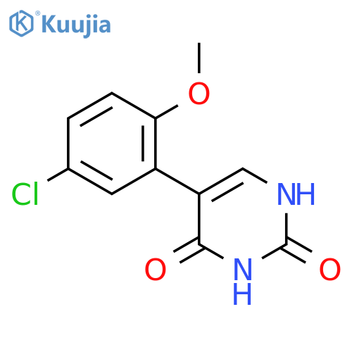 5-(5-Chloro-2-methoxyphenyl)-(2,4)-dihydroxypyrimidine structure
