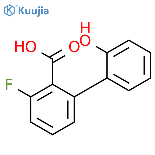 6-Fluoro-2-(2-hydroxyphenyl)benzoic acid structure