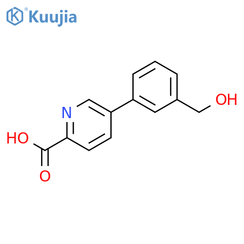5-[3-(hydroxymethyl)phenyl]-2-pyridinecarboxylic Acid structure
