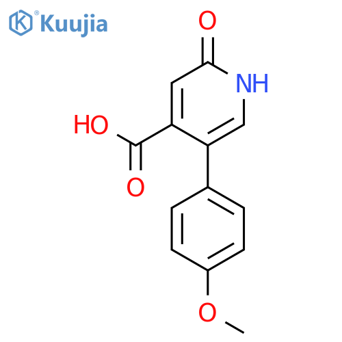 2-Hydroxy-5-(4-methoxyphenyl)isonicotinic acid structure