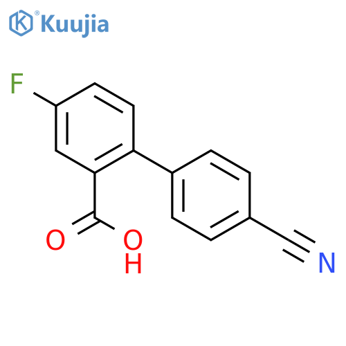 2-(4-cyanophenyl)-5-fluorobenzoic Acid structure
