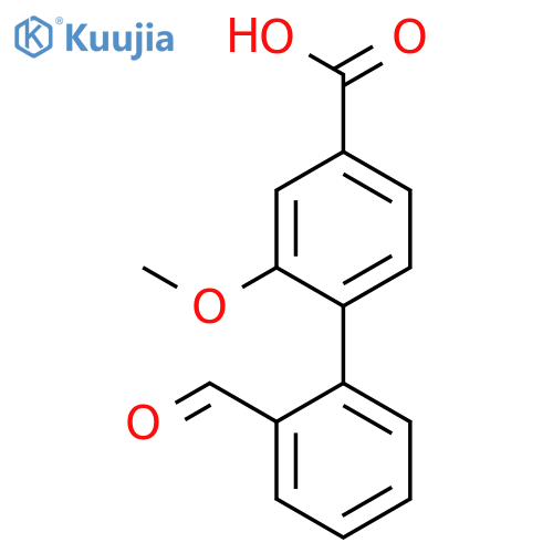 4-(2-Formylphenyl)-3-methoxybenzoic acid structure