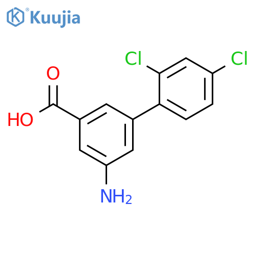 3-Amino-5-(2,4-dichlorophenyl)benzoic acid structure