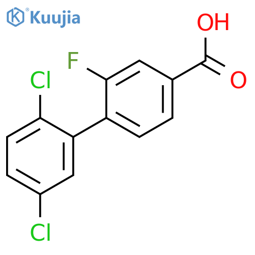 4-(2,5-Dichlorophenyl)-3-fluorobenzoic acid structure