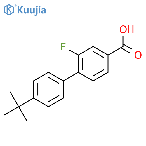 3-Fluoro-4-(4-t-butylphenyl)benzoic acid structure