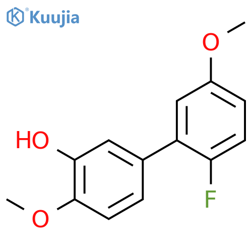 5-(2-Fluoro-5-methoxyphenyl)-2-methoxyphenol structure