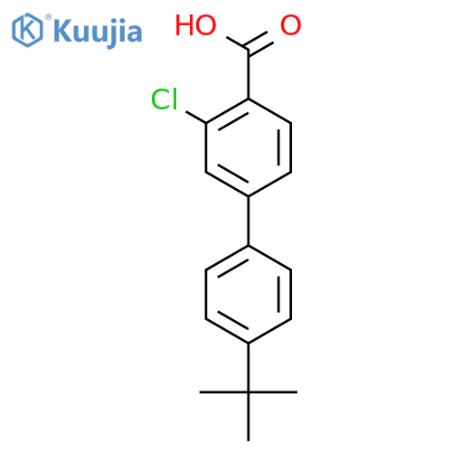 2-Chloro-4-(4-t-butylphenyl)benzoic acid structure