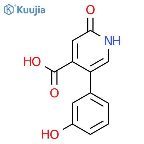 5-(3-Hydroxyphenyl)-2-hydroxyisonicotinic acid structure