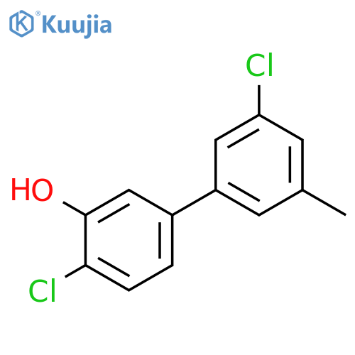 2-Chloro-5-(3-chloro-5-methylphenyl)phenol structure