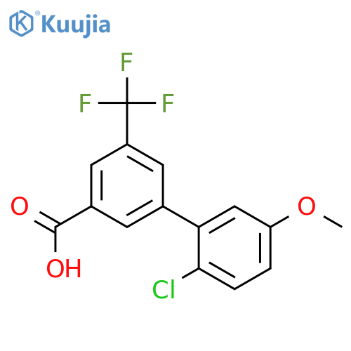 3-(2-Chloro-5-methoxyphenyl)-5-trifluoromethylbenzoic acid structure