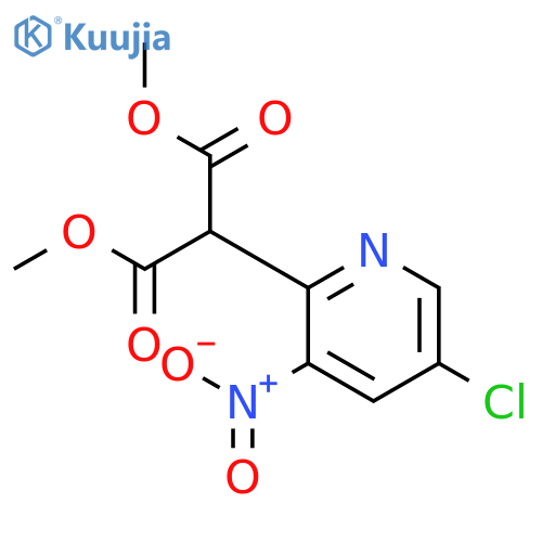 Dimethyl 2-(5-chloro-3-nitropyridin-2-yl)malonate structure