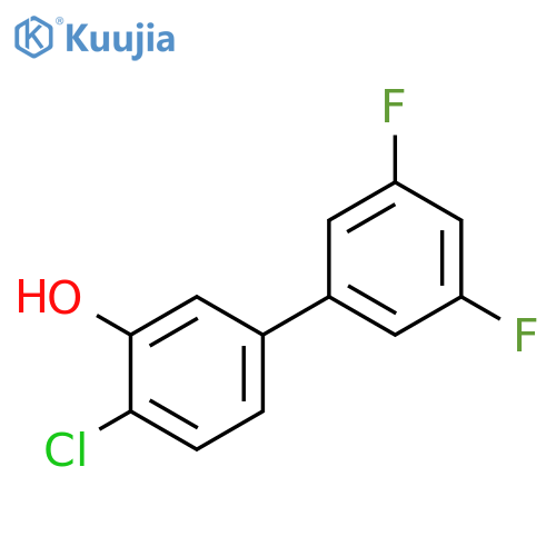 2-Chloro-5-(3,5-difluorophenyl)phenol structure